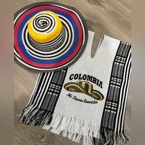 Colombian Hat and Poncho Set